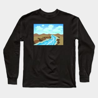 Serene River Long Sleeve T-Shirt